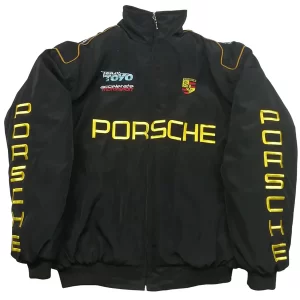 Vintage Racing P0rsche Black Jacket