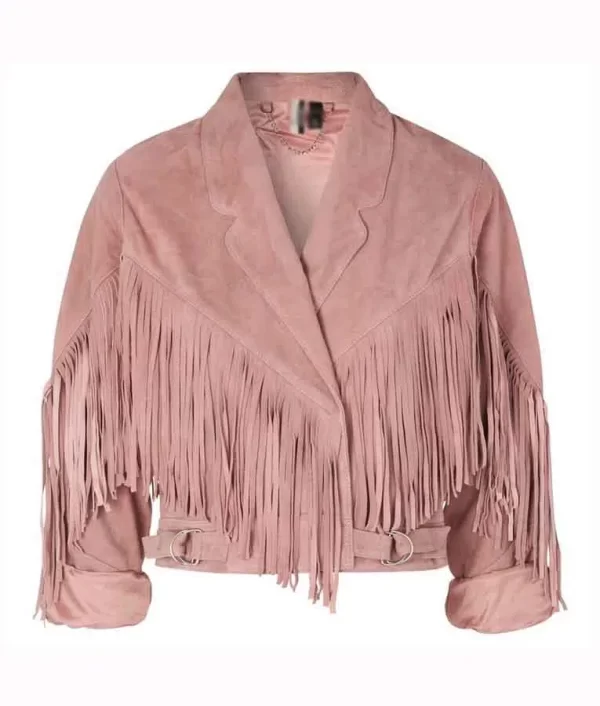 We Are Lady Parts Amina Fringe Suede Leather Jacket