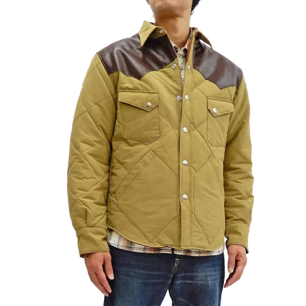 Western Yoke Quilted Padded Full-Snap Jacket