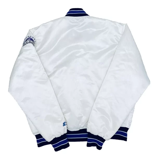 White Colorado Rockies 1990’s Bomber Satin Jacket