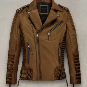 Charles Burnt Leather Tan Jacket
