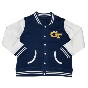 Georgia Tech Navy Blue & White Varsity Jacket