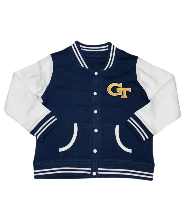 Georgia Tech Navy Blue & White Varsity Jacket