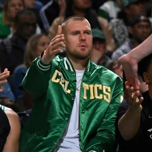 Kristaps Porzingis Boston Celtics Satin Jacket