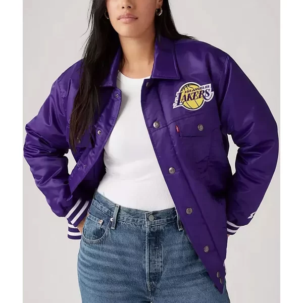 Los Angeles Lakers Silver Tab Trucker Jacket