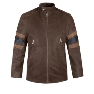 Men 3 Wolverine Kids Brown Leather Jacket