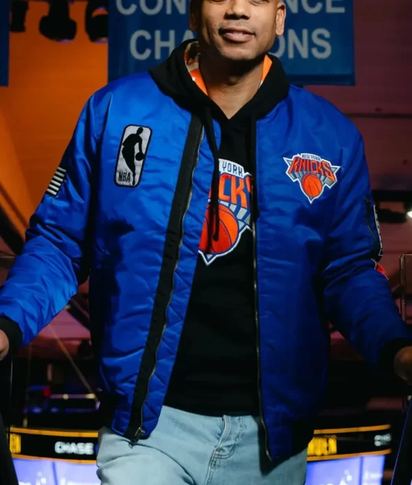 NY Knicks Black History Collection Flight Jacket