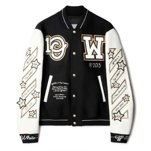 Off-White Classic Of 2013 Wool Varsity Jacket