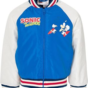 SEGA Sonic the Hedgehog Blue Varsity Bomber Jacket