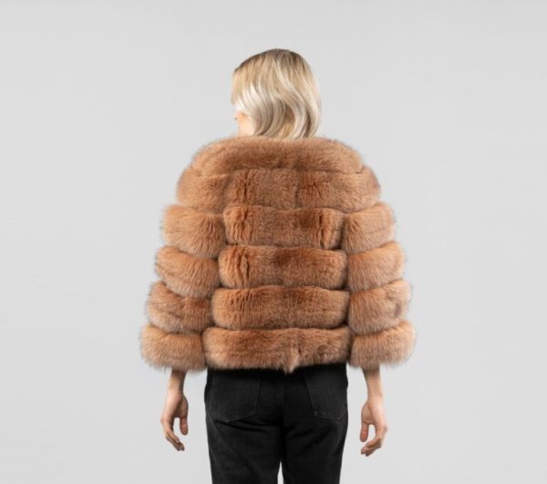 Stylish Fashion Women Fox Fur Jacket