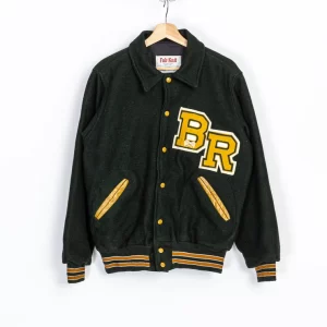 70s Varsity Tennis Letterman Wool Jacket