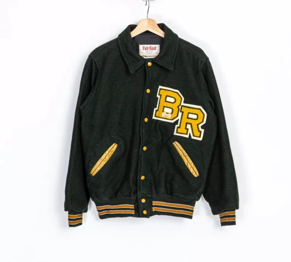 70s Varsity Tennis Letterman Wool Jacket