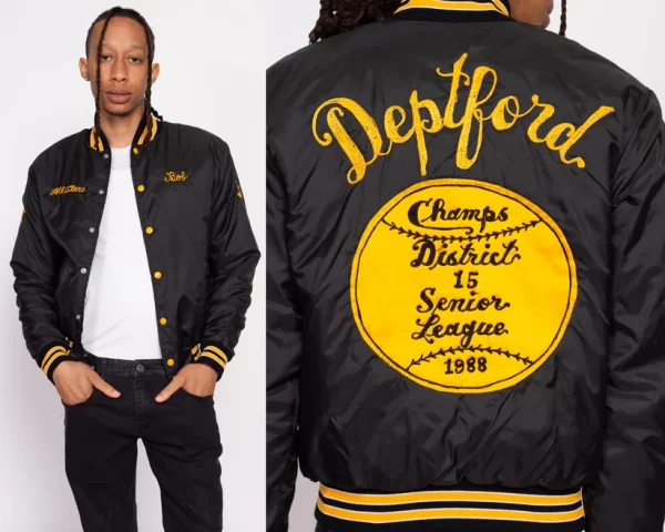 80s Baseball League Chainstitch Varsity Jackets