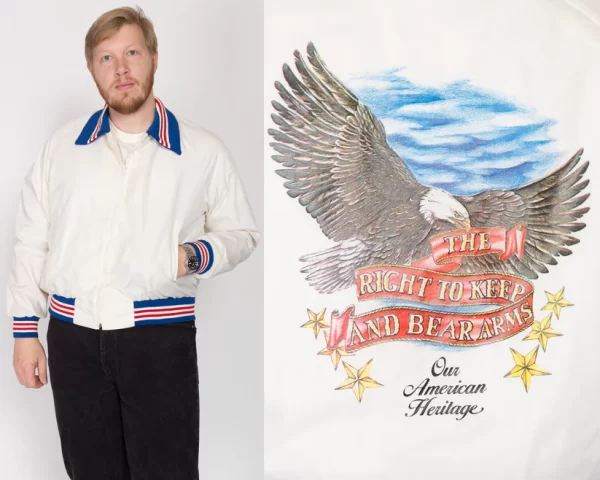 90 Eagle "Right To Bear Arms" Varsity Jacket