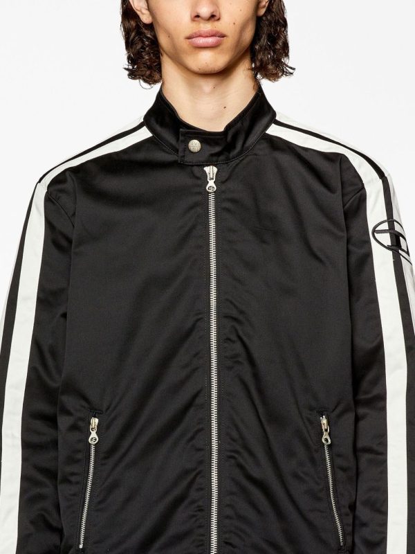 Diesel J-beck Logo-embroidered Biker Jacket