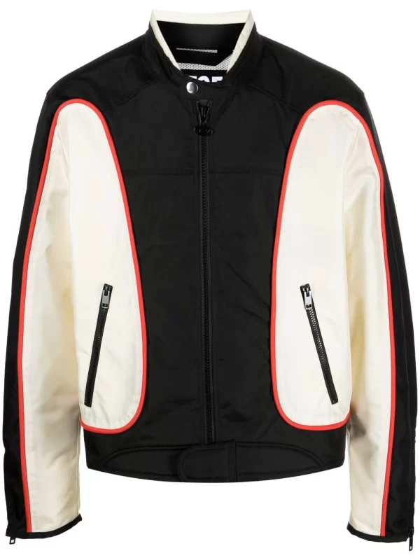 Diesel J-blink Colour-block Bomber Black Jacket