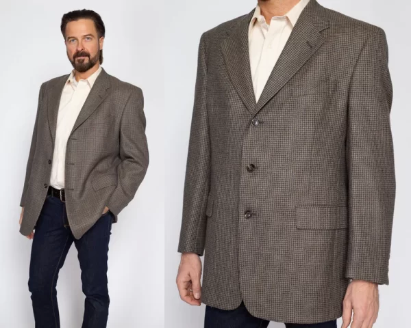 Hart Schaffner & Marx Houndstooth Suit Jackets