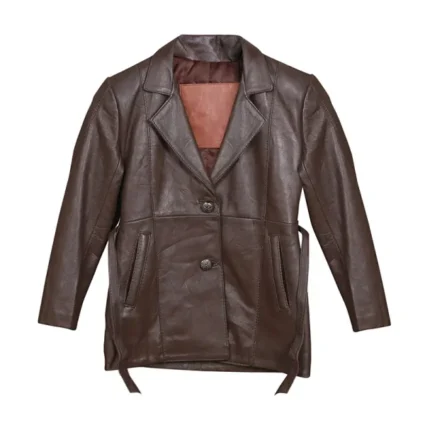 Men’s Brown Chocolate Genuine Leather Blazer