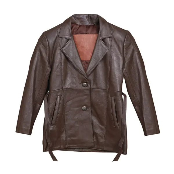 Men’s Brown Chocolate Genuine Leather Blazer