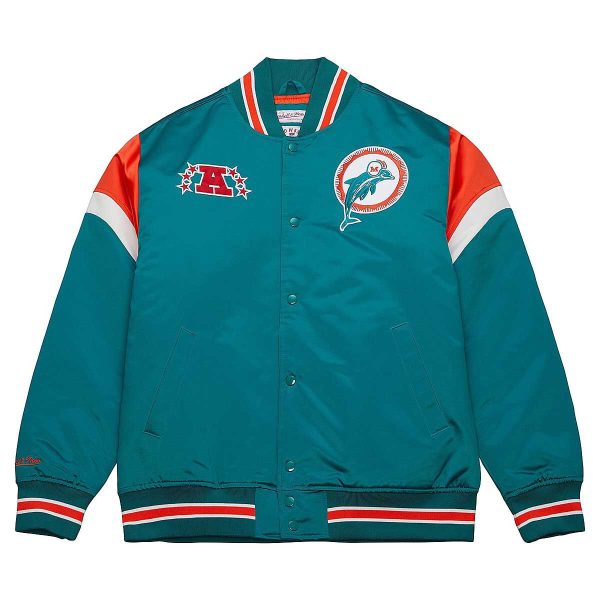 NFL Heavyweight Satin Miami Dolphins Poly Jacket