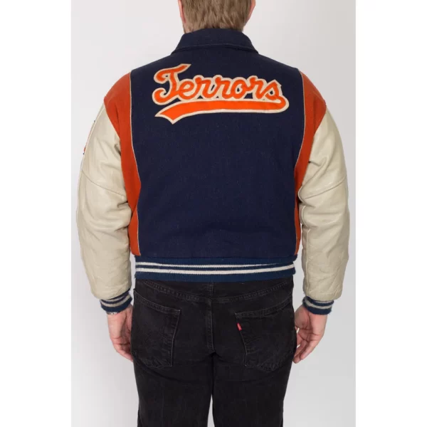 XL 70s Terrors Varsity Wool Letterman Jacket