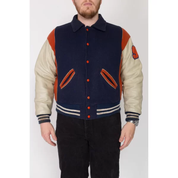 XL 70s Terrors Wool Varsity Letterman Jacket