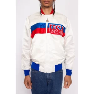 80s USA Satin Starter Jacket