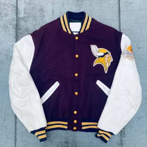 1980’s Minnesota Vikings NFC Champs Patch Wool Varsity Jacket