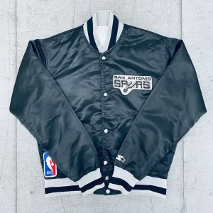 1980’s San Antonio Spurs Black Bomber Jacket