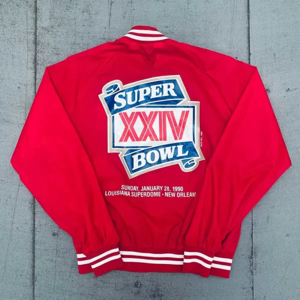 1989 Super Bowl XXIV San Francisco 49ers Satin Jacket