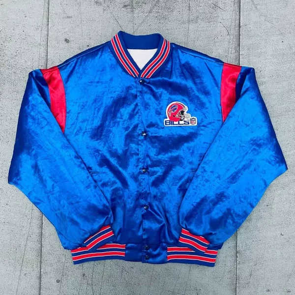 1990’s Buffalo Bills Teddy Royal Blue Jacket