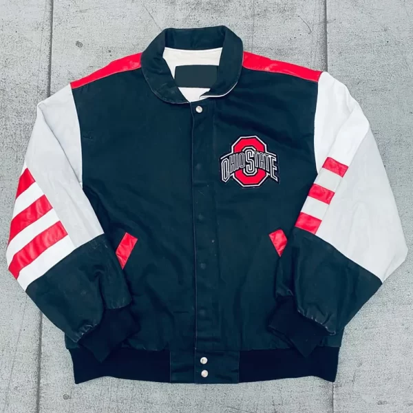 1990’s Ohio State Buckeyes Navy and White Jacket