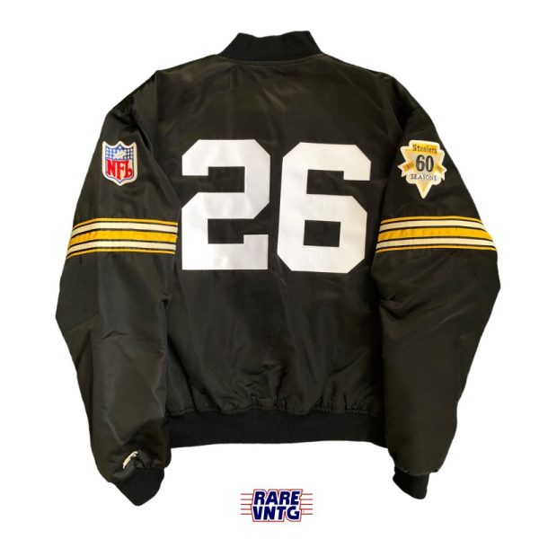 1992 Hot Rod Pittsburgh Steelers Starter Satin NFL Bomber Jacket