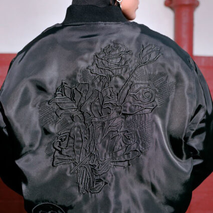 28 Offical Programme Floral Embroidered MA-1 Bomber Jacket