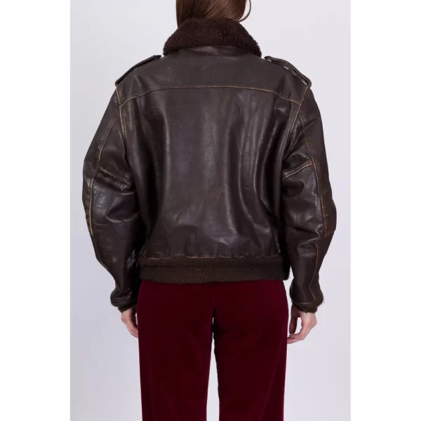 70s Schott G-1 Brown Leather Flight Jacket