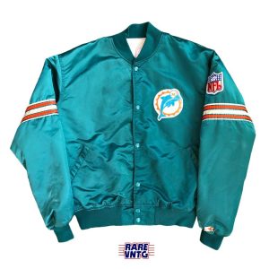 80’s Miami Dolphins Starter Satin NFL Satin Bomber Jacket