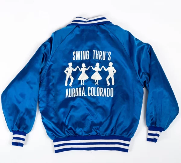 80s Swing Dancing Satin Bomber Jacket