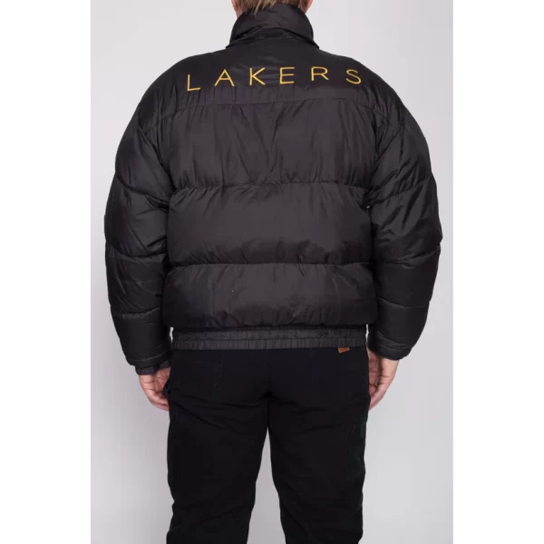 90s LA Lakers Pro Player Down Feather Puffer Jacket