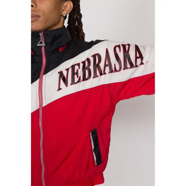 90s University Of Nebraska Huskers Windbreaker Jacket