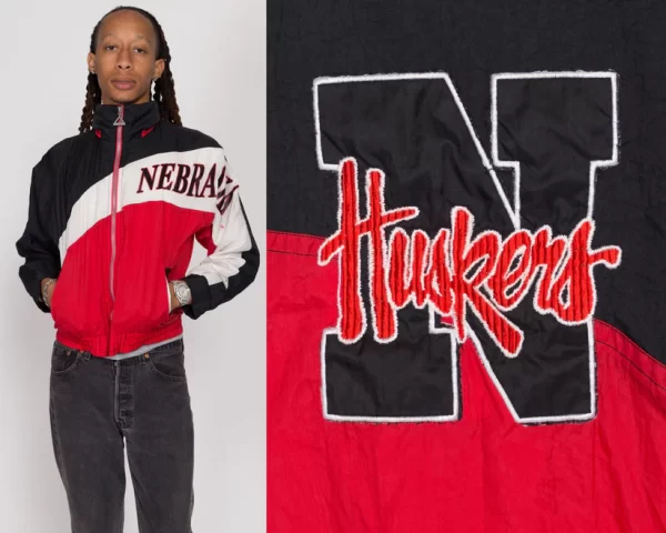 90s University Of Nebraska Huskers Windbreaker Jackets