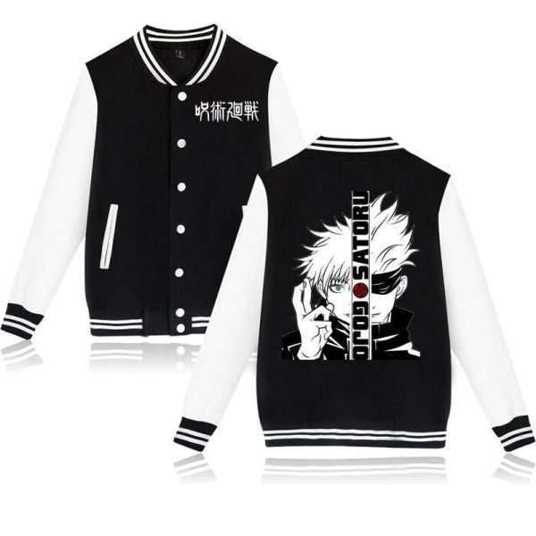 Anime Jujutsu Kaisen Baseball Varsity Jacket