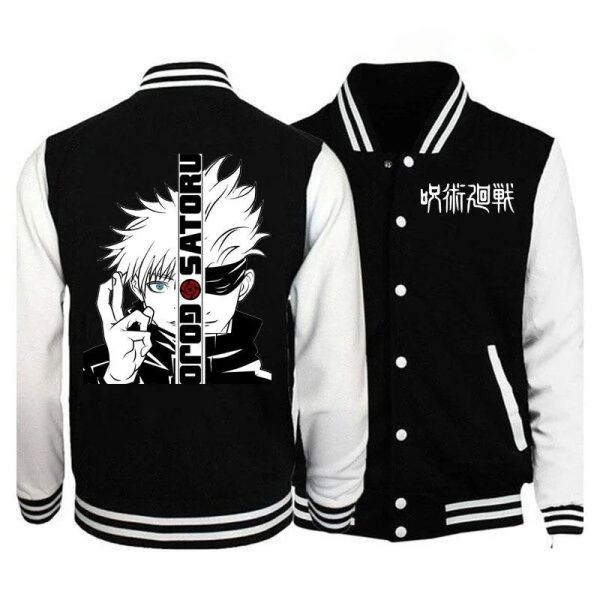 Anime Jujutsu Kaisen Baseball Wool Jacket