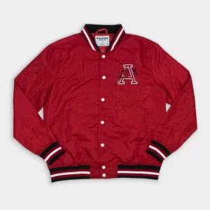 Arkansas Retro Satin Bomber Jacket