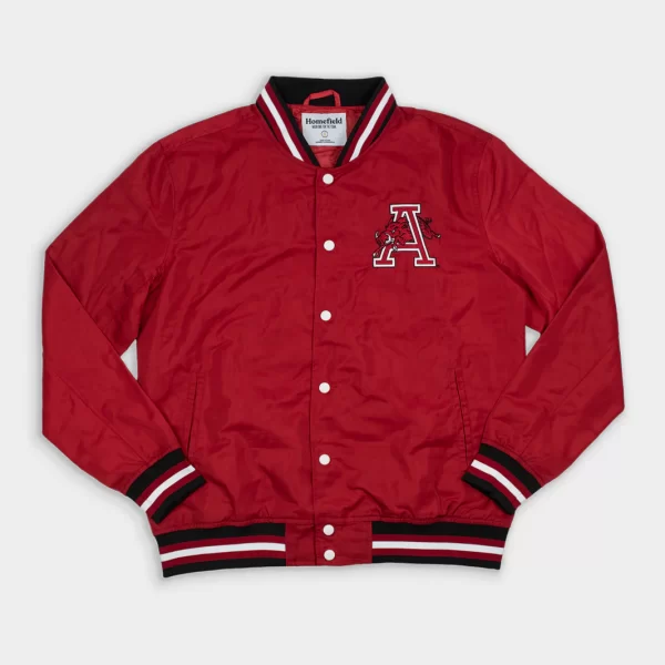 Arkansas Retro Satin Bomber Jacket