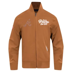 Atlanta Braves Area Code Paint The City Brown Jacket