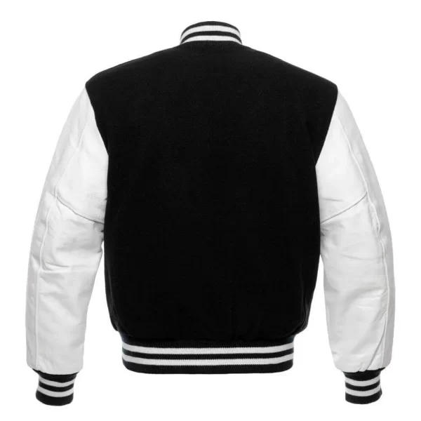 Australia Team Black & White Full-Snap Wool Varsity Jacket