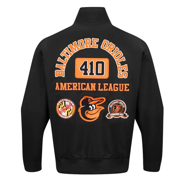 Baltimore Orioles Area Code Full-Zip Black Cotton Jacket