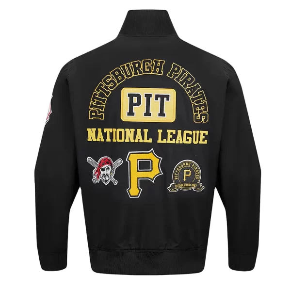 Black Pittsburgh Pirates Area Code Full-Zip Cotton Jacket