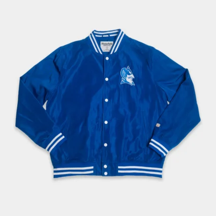 Duke Blue Devils Vintage-Inspired Satin Bomber Jacket