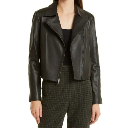 Fool Me Once Michelle Keegan Black Leather Jacket